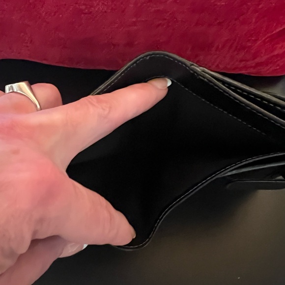 FENDI AUTHENTIC CANVAS AND LEATHER CHECKERED BIFOLD WALLET. EUC. - Picture 6 of 8